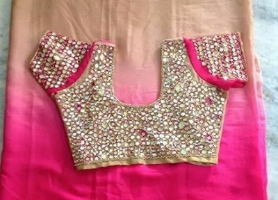 Designer Full Body Mirror Work Blouse