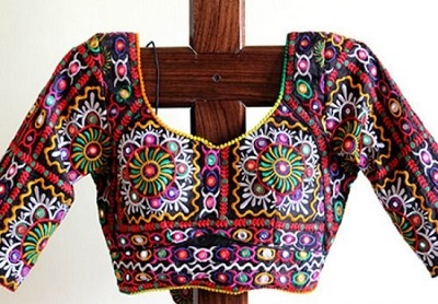 Embroidered Mirror Blouse