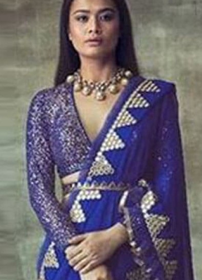 Sequin Embellished Full Sleeves Blouse Desig