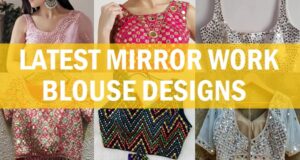 latest mirror work blouse designs
