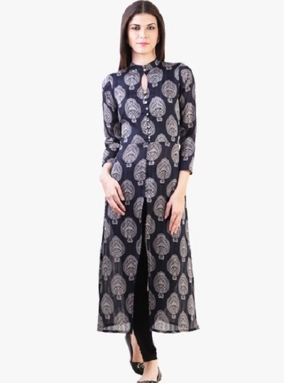 Chinese Collar Designer Kurti