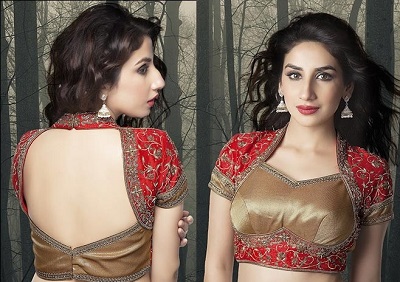 Choli Cut Blouse Back And Front Style
