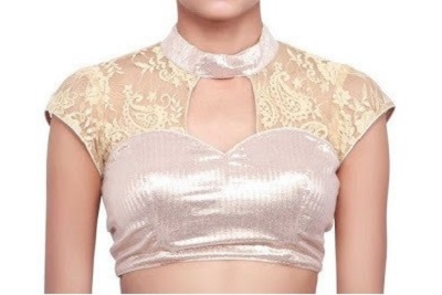 Collared Patchwork Front Neck Design