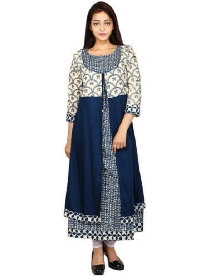 Cotton Jacket Style Kurti For Ladies