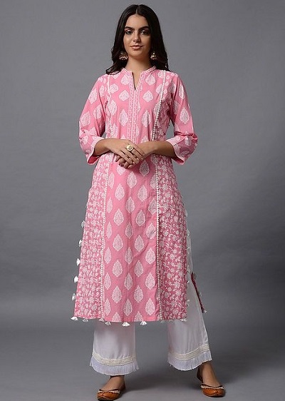 Cotton Panelled Kurti For Women