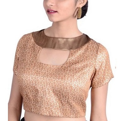 Designer Collar Cut Work Blouse