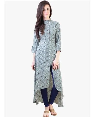 High Low Pattern Cotton Kurti Design