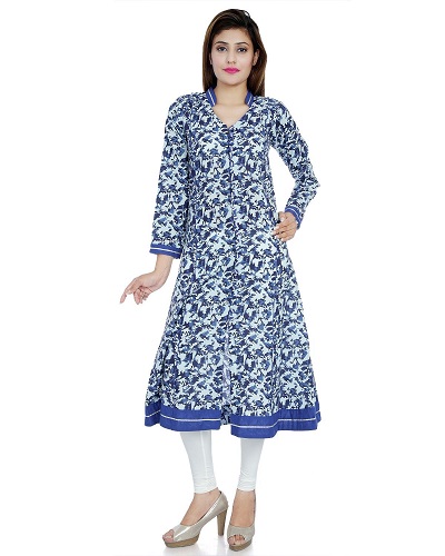 Printed summer cotton fabric kurta