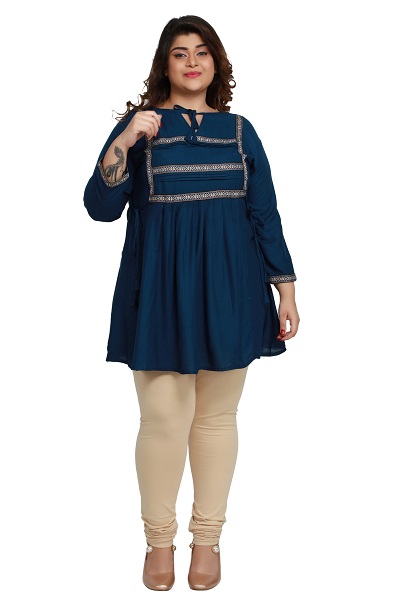 Short Cotton Kurti For Fat Women