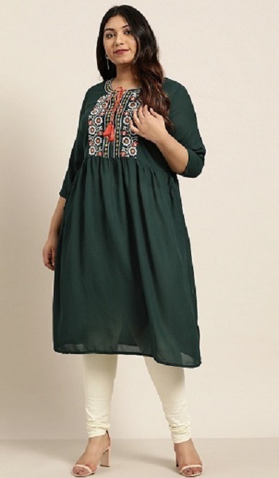 Tunic Style Cotton Kurti For Women