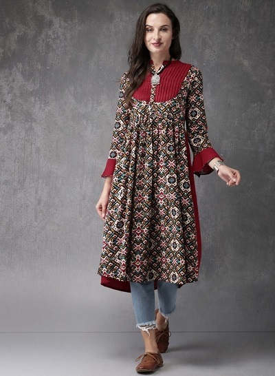 Yoke Pattern Cotton Office Kurta