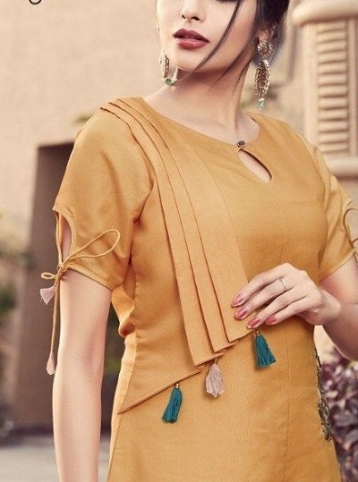 Designer Dori and Cut Work Kurti Sleeves