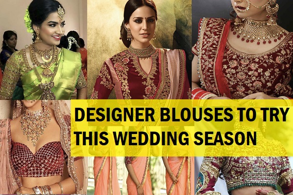 designer saree blouses design and ideas